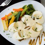 Egg White with Steamed Veggies